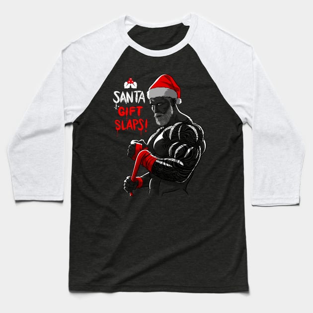 Santa Claus gift slaps Baseball T-Shirt by albertocubatas